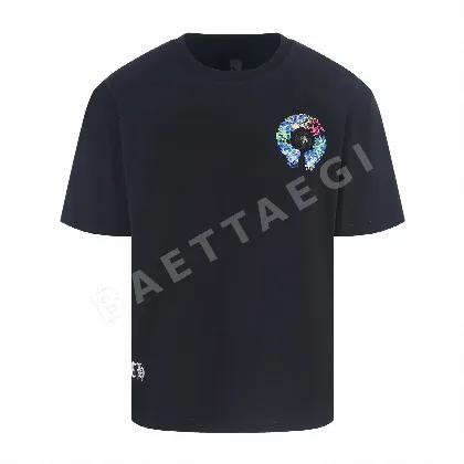 크롬하츠 모자이크 자수 반팔 티셔츠 139393