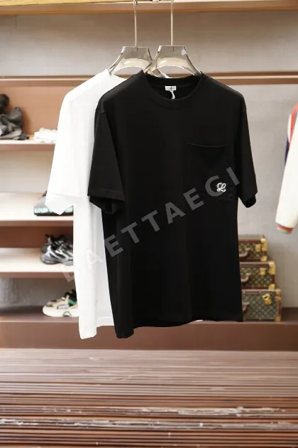 로에베 남성 코튼 반팔 티셔츠 48341