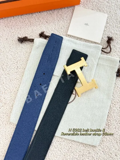 에르메스 H5382 양면 가죽 벨트 58843