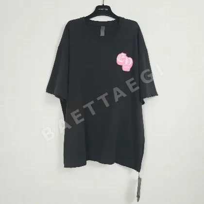 크롬하츠 여성 하트 폼 프린트 반팔 티셔츠 53649