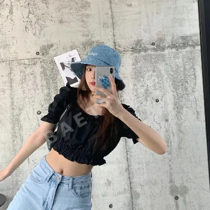 발렌시아가 데님 버킷 햇 81863