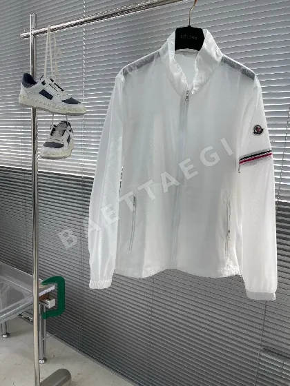 몽클레르 체크 패턴 나일론 후드 자켓 92369