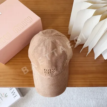 미우미우 코듀로이 베이스볼 캡 81345