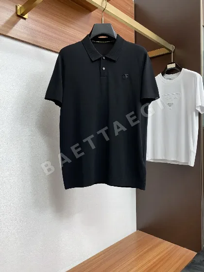 톰포드 남성 코튼 카라 반팔 티셔츠 115571