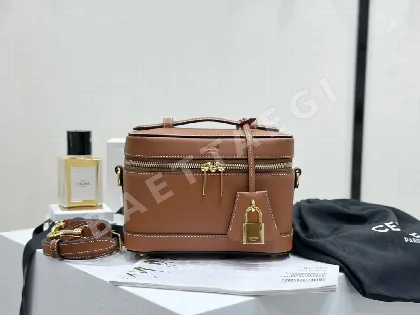 셀린느 브라운 소가죽 메이크업 케이스 가방 86227