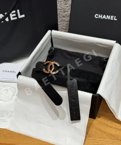 샤넬 타임리스 클래식 양면 카프스킨 벨트 174140