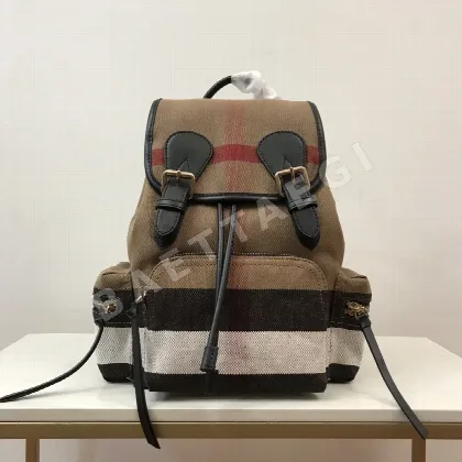 버버리 캔버스 체크 밀리터리 백팩 40310