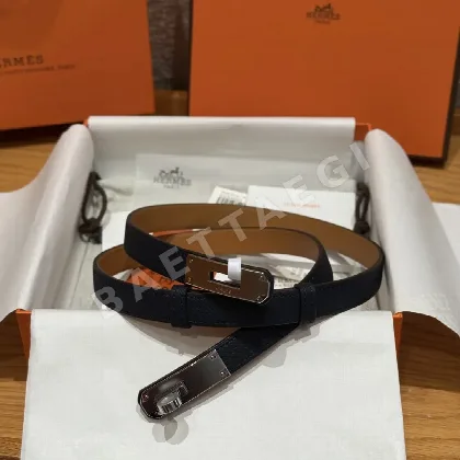 에르메스 켈리 팔라듐 버클 헌터 가죽 벨트 176464