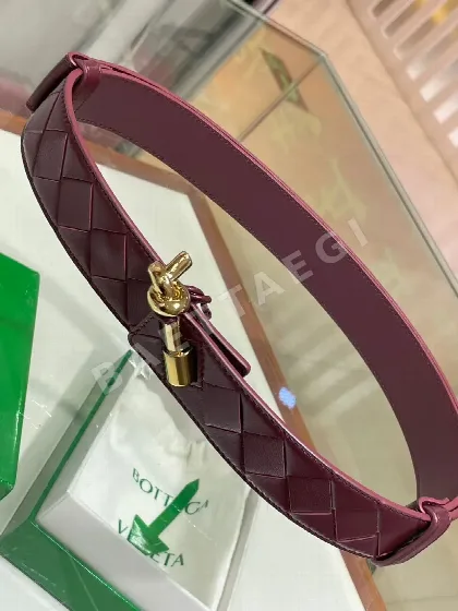 보테가베네타 체크 레트로 여성 벨트 58233