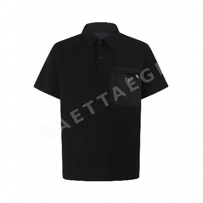 프라다 프론트 포켓 남성 반팔 폴로셔츠 100313