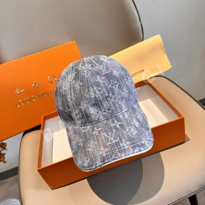 루이비통 LV 데님 자카드 조절형 베이스볼 모자 186162