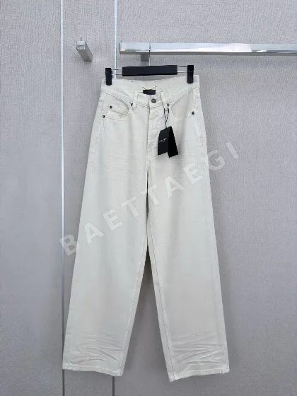 생로랑 스트레이트 레그 바지 103436