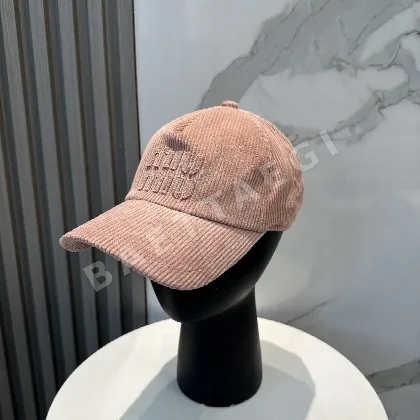 미우미우 코듀로이 베이스볼 캡 118843