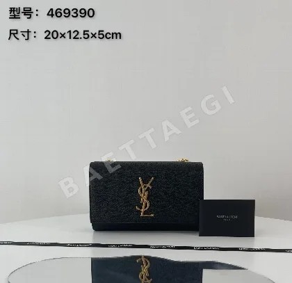생로랑 케이트 스몰 블랙 골드 버클 가방 469390