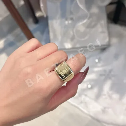 셀린느 검정 은색 배색 반지 69255
