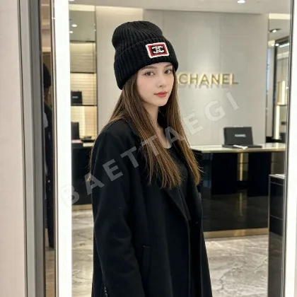 샤넬 롤리팝 캐시미어 크로셰 모자 185501