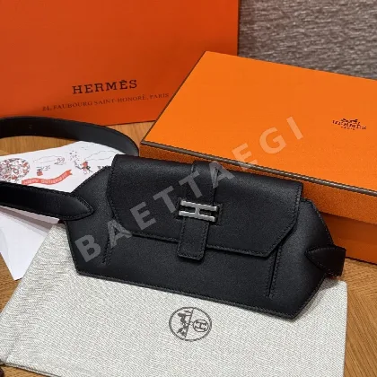 에르메스 엘란 포켓 가죽 벨트 176396