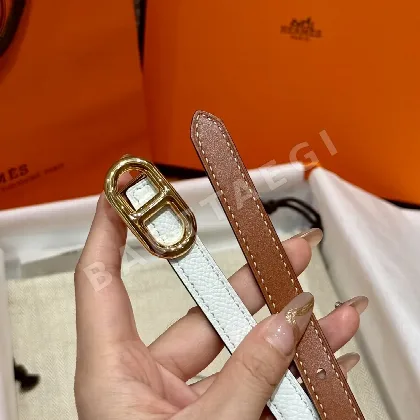 에르메스 H 로고 금속 벨트 1.3 cm 양면 사용 가능 175207