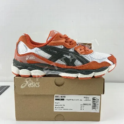 아식스 [M] 젤 NYC 1201A789-251 200500 Asics Gel-NYC Oatmeal Forest Green Orange