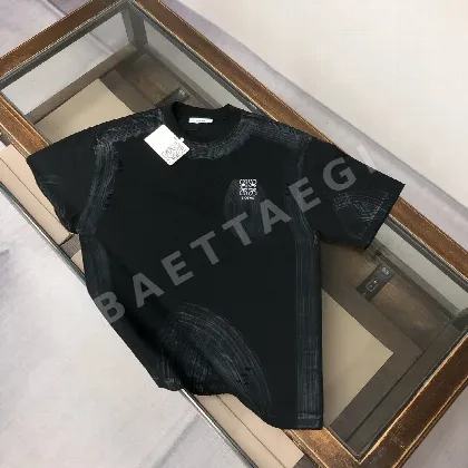로에베 워시드 크루넥 남성 반팔 티셔츠 48390