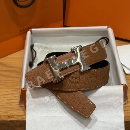 에르메스 리버시블 메탈 버클 벨트 176350