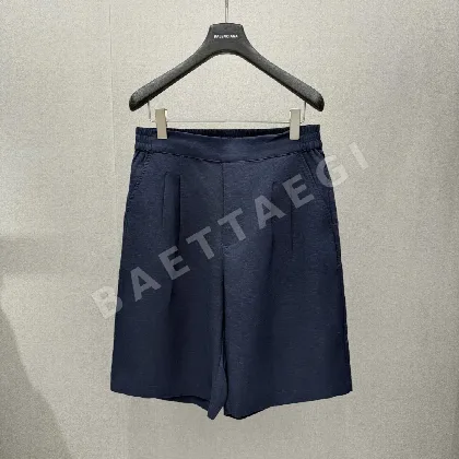 프라다 코마 코튼 네이비 반바지 113849