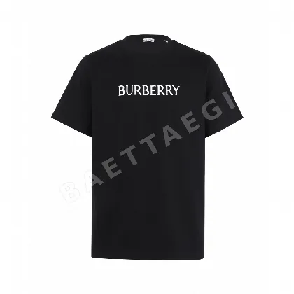 버버리 크루넥 프린트 남성 반팔 티셔츠 49303