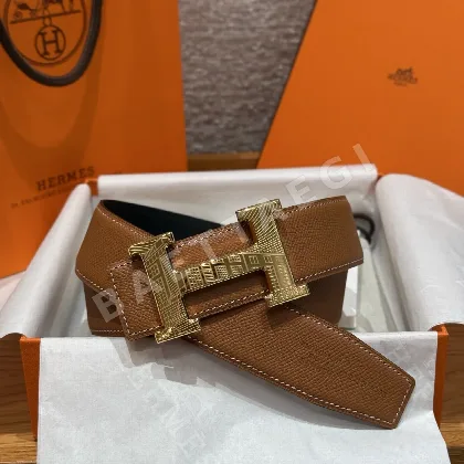 에르메스 홈 투아레그 양면 가죽 벨트 175536