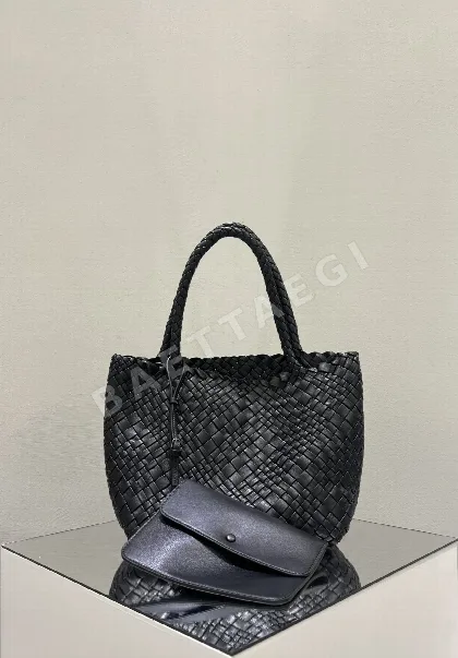 더로우 램스킨 짜임 바스켓 가방 75602