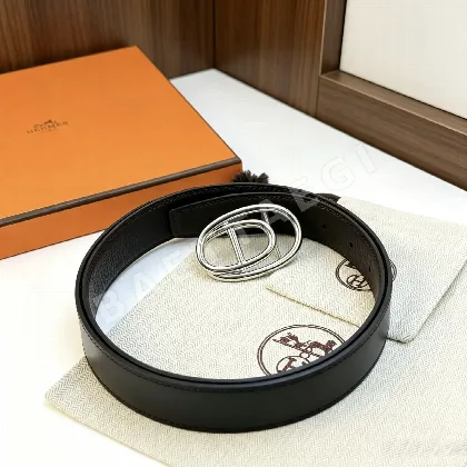 에르메스 토고 가죽 스틸 버클 벨트 131554