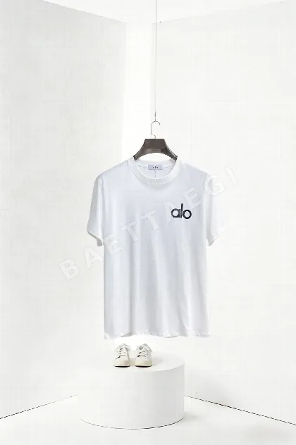 알로 크루넥 슬림핏 여성 반팔 티셔츠