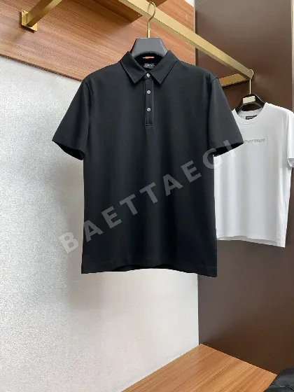 제냐 클래식 코튼 메시 반팔 티셔츠 49675