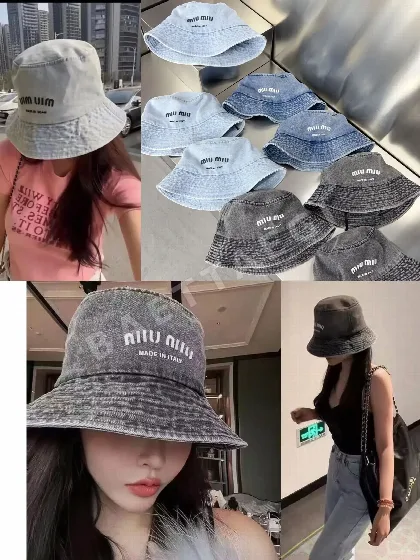 미우미우 데님 버킷햇 81094
