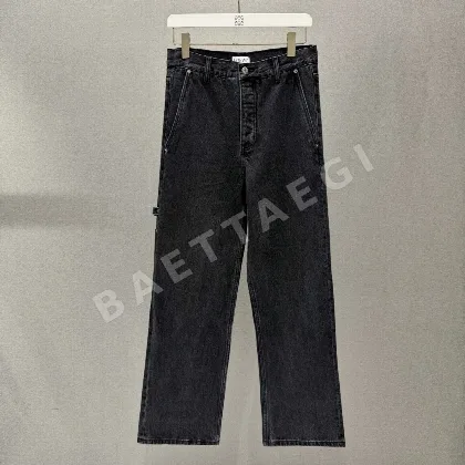 로에베 워시드 데님 레귤러핏 남성 바지 150734