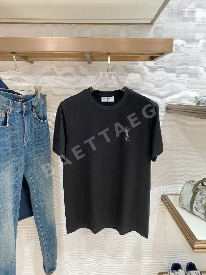 생로랑 라운드넥 반팔 티셔츠 127382