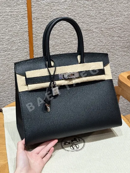 에르메스 버킨 30 cm 블랙 가방 144396