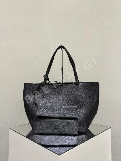 더로우 심플 PU 가죽 대용량 가방 75827