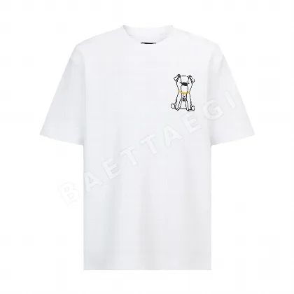 펜디 강아지 자수 크루넥 반팔 티셔츠 49728
