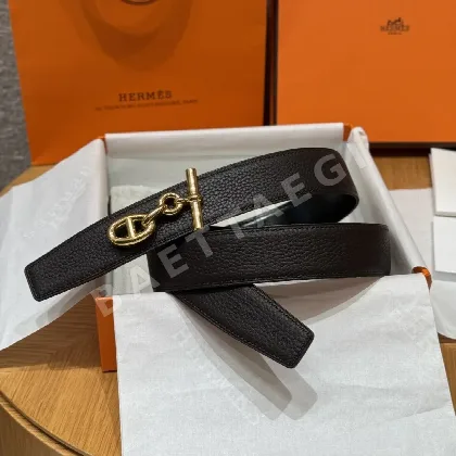 에르메스 셰느 당크르 링크 양면 가죽 벨트 175584