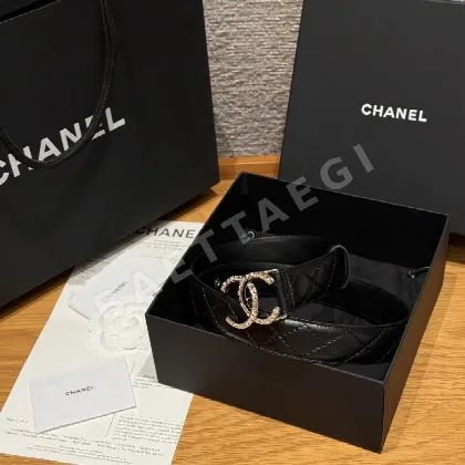 샤넬 램스킨 더블 C 메탈 벨트 174256