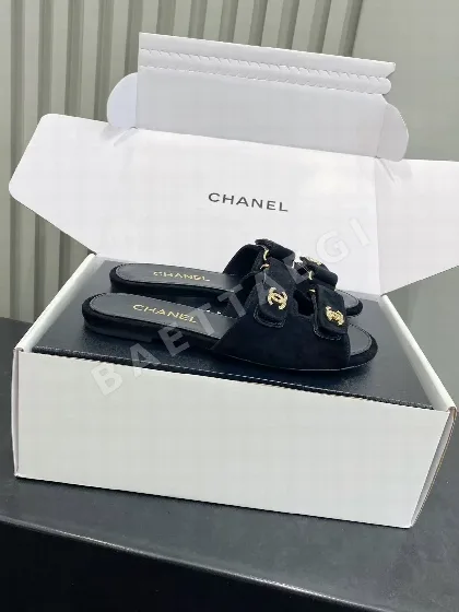 샤넬 다이아몬드 버클 벨크로 슬리퍼 99357