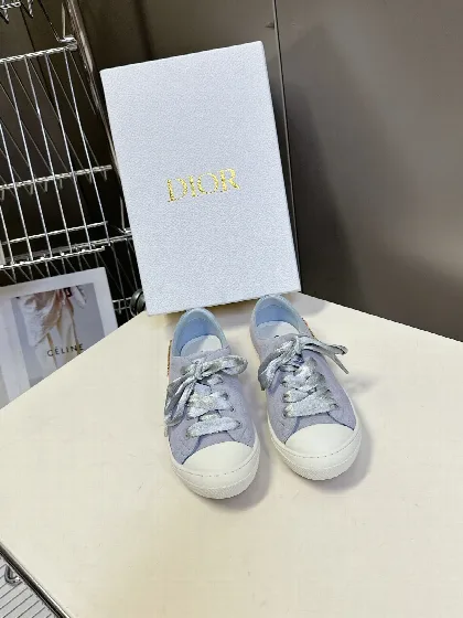 디올 새틴 와이드 레이스 캐주얼 신발 8706
