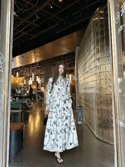 디올 체인 프린트 라펠 셔츠 세트 54342