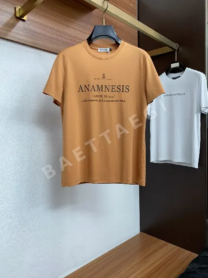 브루넬로쿠치넬리 남성 크루넥 반팔 셔츠 47966