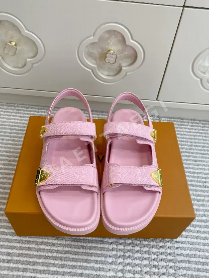 루이비통 모노그램 데님 벨크로 플랫폼 샌들 41751