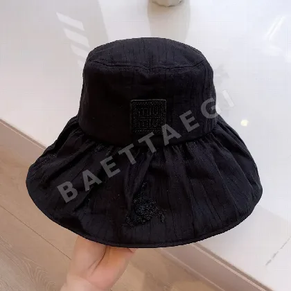 미우미우 코튼 린넨 피셔맨 햇 모자 81033