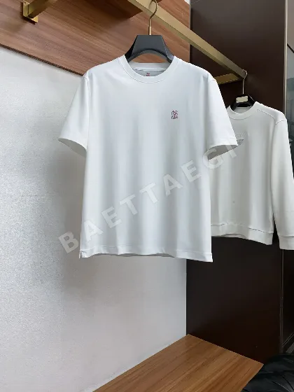 브루넬로쿠치넬리 남성 코튼 반팔 티셔츠 47905