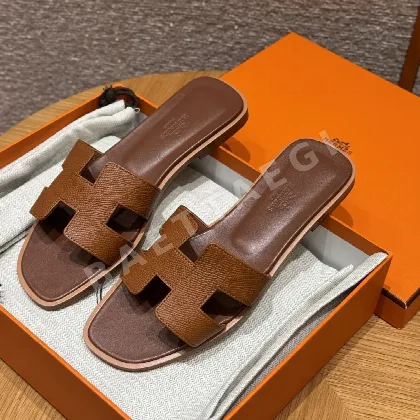 에르메스 오란 샌들 골든 브라운 신발 117486