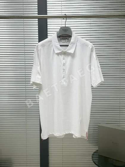 톰브라운 신버전 리브 짜임 어깨 4바 스트라이프 남성 반팔 폴로셔츠 126274