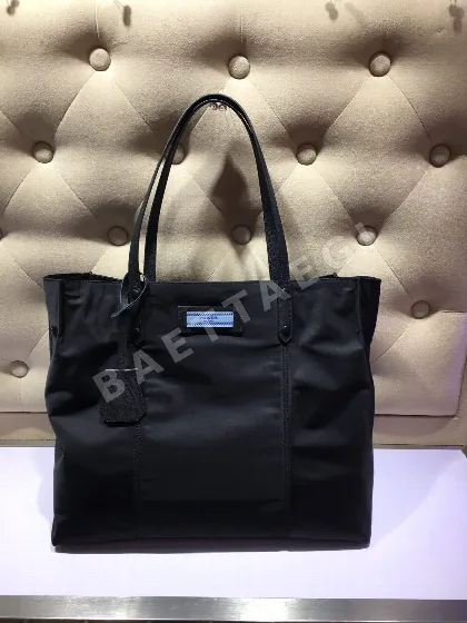 프라다 나일론 트리밍 더블 핸들 가방 1BG184